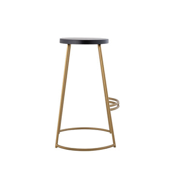 Hula 28.75" Modern Designer Iron Curved Backless Bar Stool - JONATHAN Y